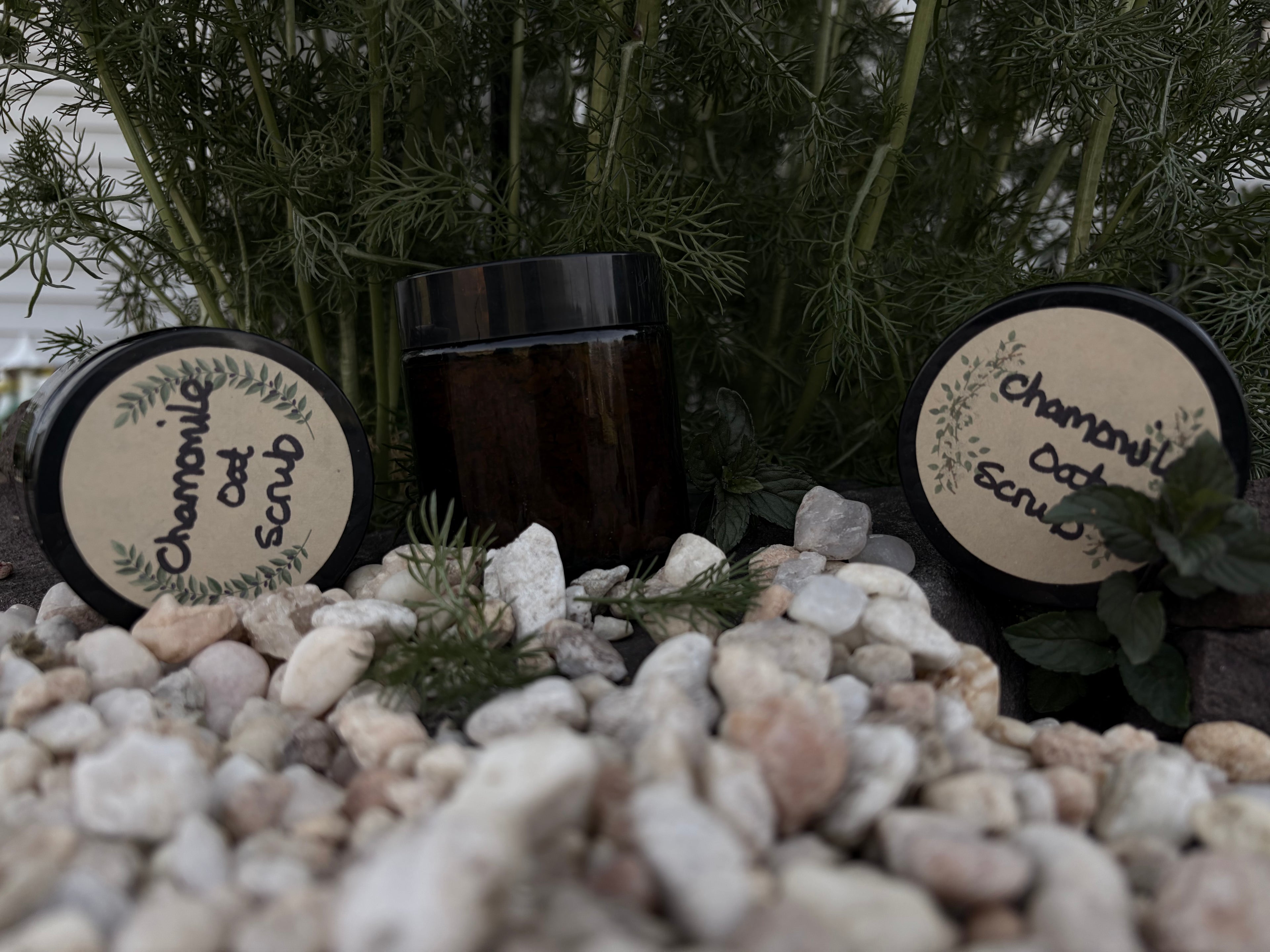 Chamomile oatmeal scrub